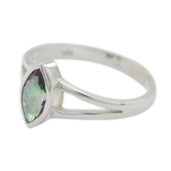 Ayesha Geometric multicolor Solitaire Ring