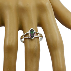 Ayesha Geometric multicolor Solitaire Ring