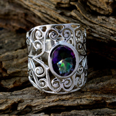 Lakshmi Filigree multicolor Solitaire Ring