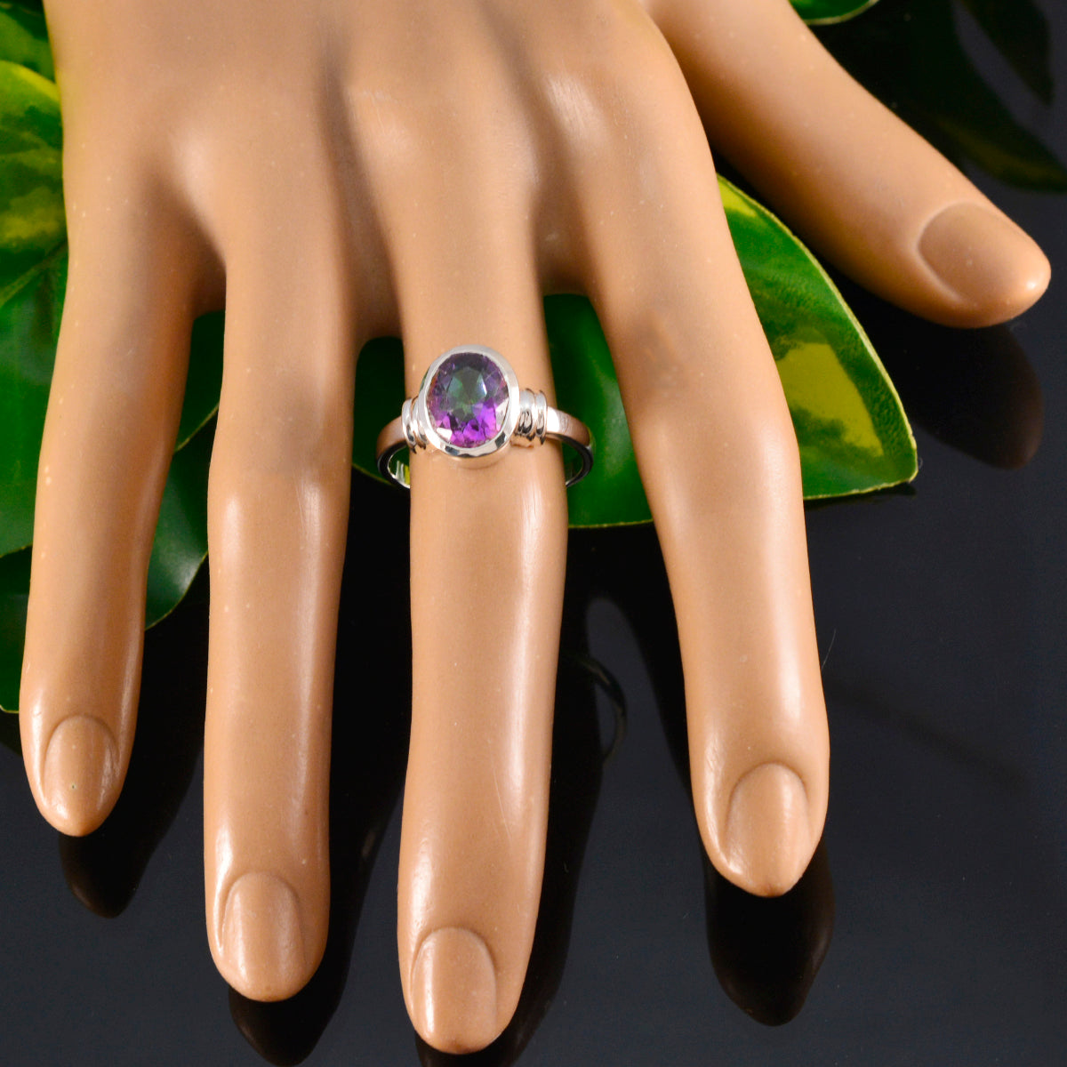 Priya Graceful multicolor Solitaire Ring