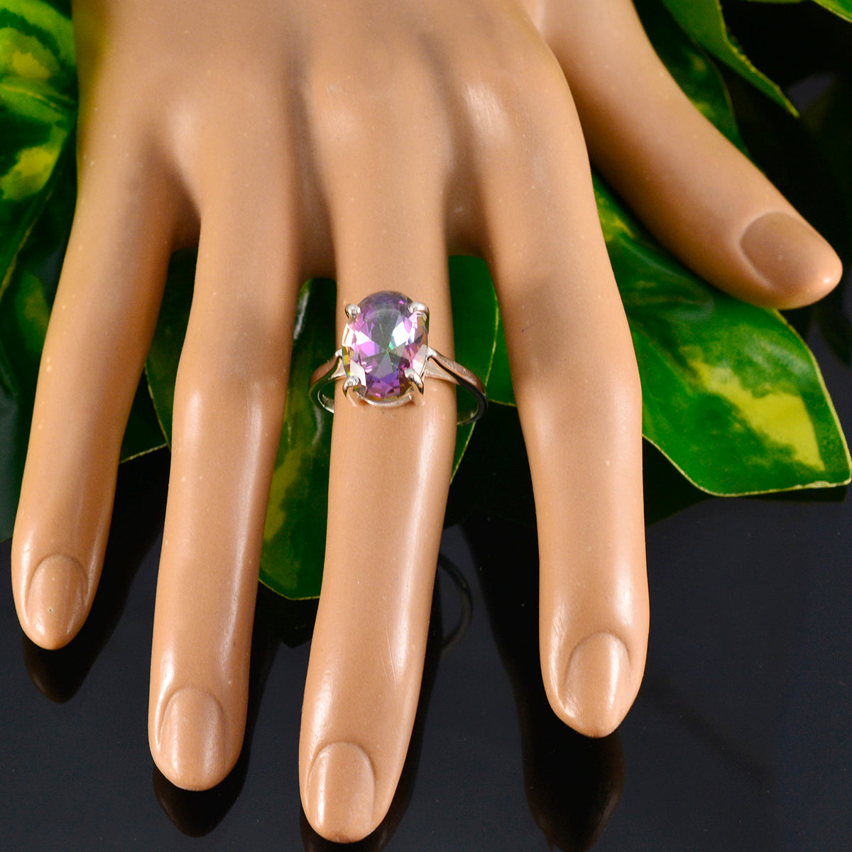 Amanda Traditional multicolor Solitaire Ring
