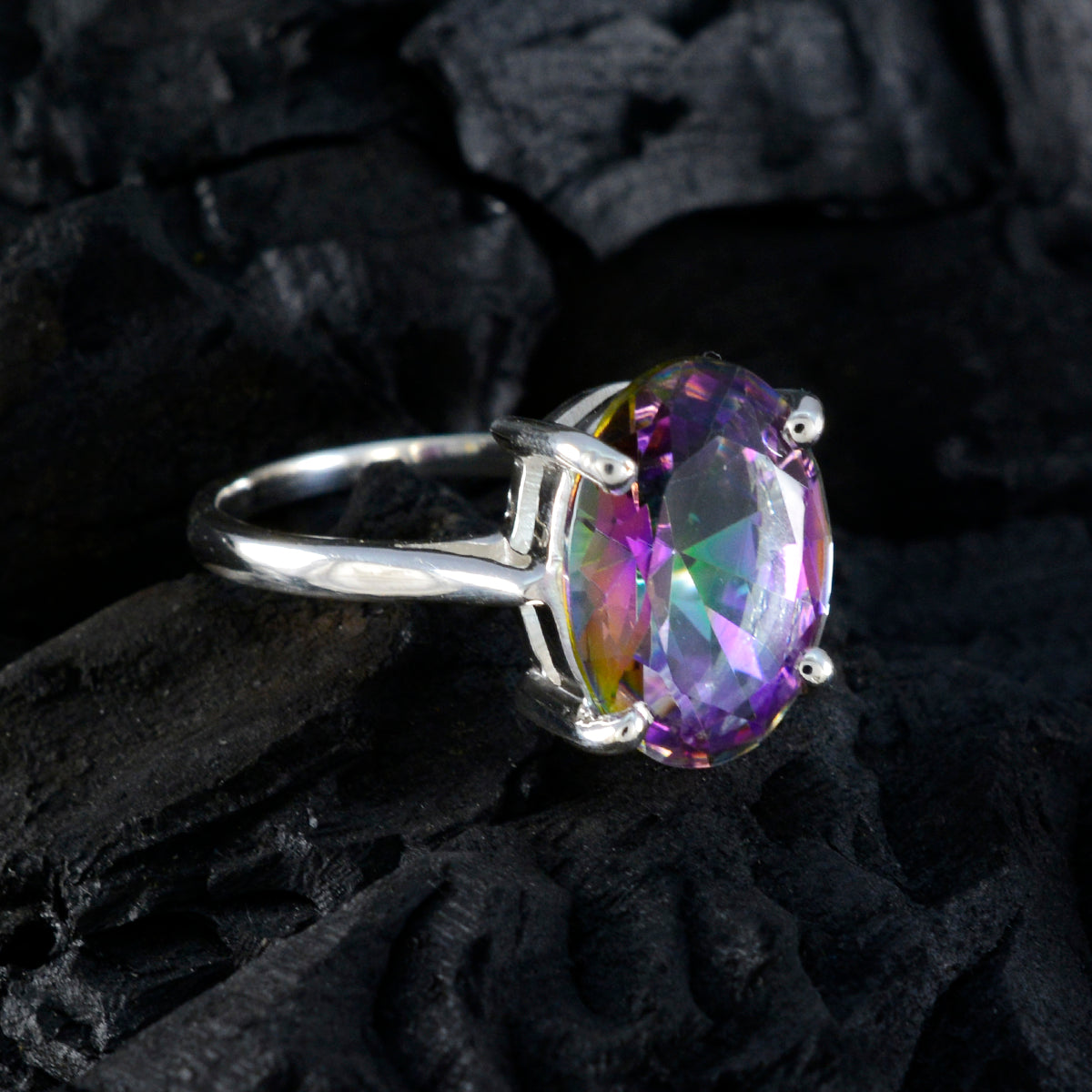 Amanda Traditional multicolor Solitaire Ring