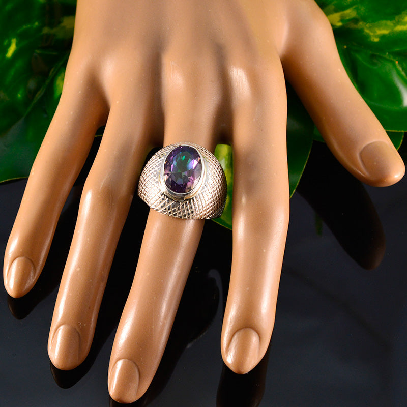 Ava engravings multicolor Solitaire Ring