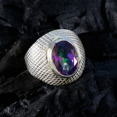 Ava engravings multicolor Solitaire Ring