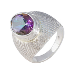 Ava engravings multicolor Solitaire Ring