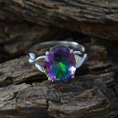 Leah Artisan multicolor Solitaire Ring