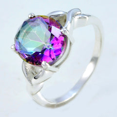 Leah Artisan multicolor Solitaire Ring