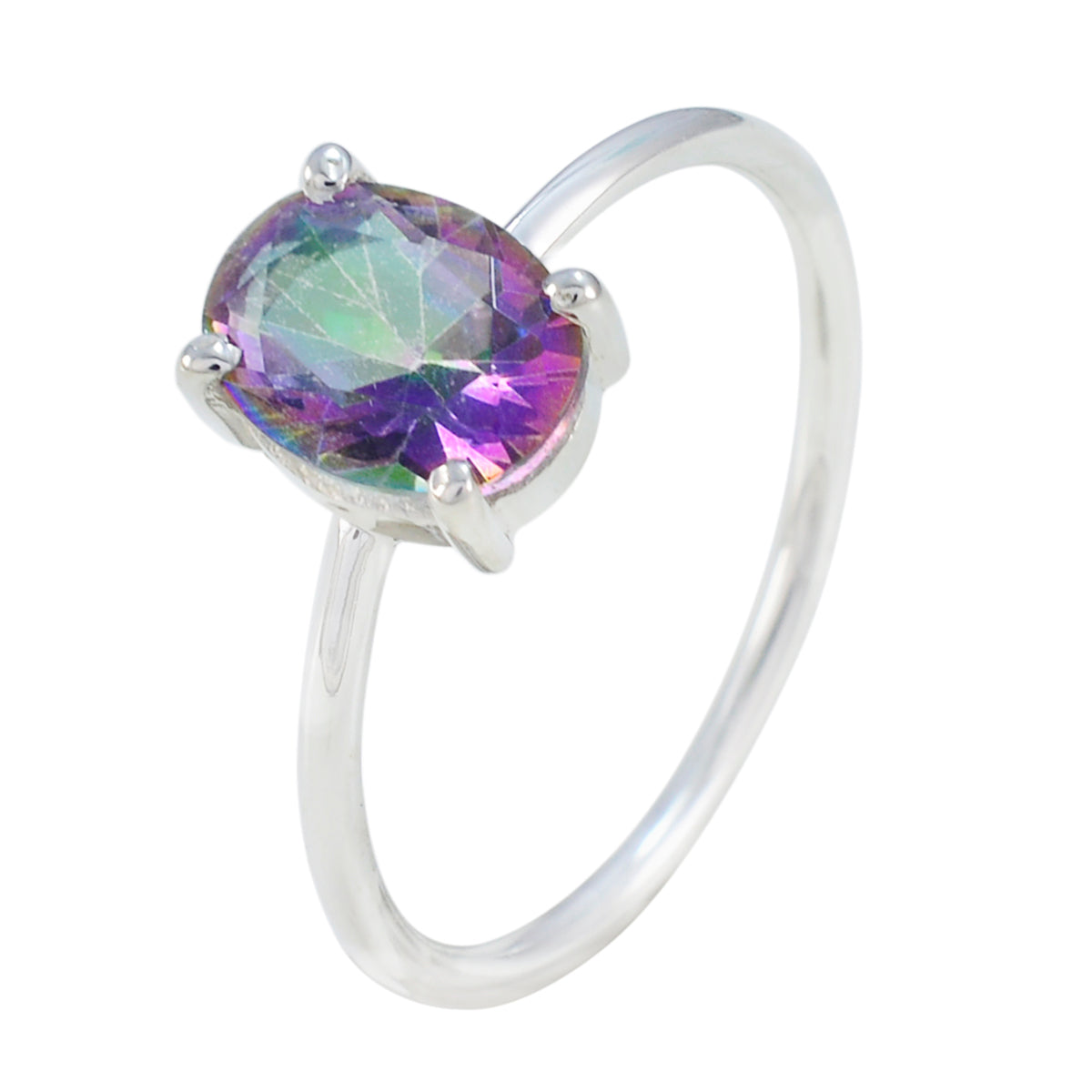 zazlle Luxurious multicolor Solitaire Ring