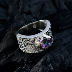 Abigail Art Deco multicolor Solitaire Ring