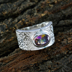 Abigail Art Deco multicolor Solitaire Ring