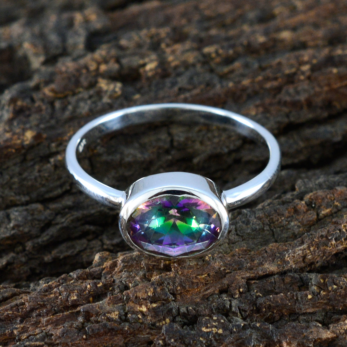 Haruka Modern multicolor Solitaire Ring