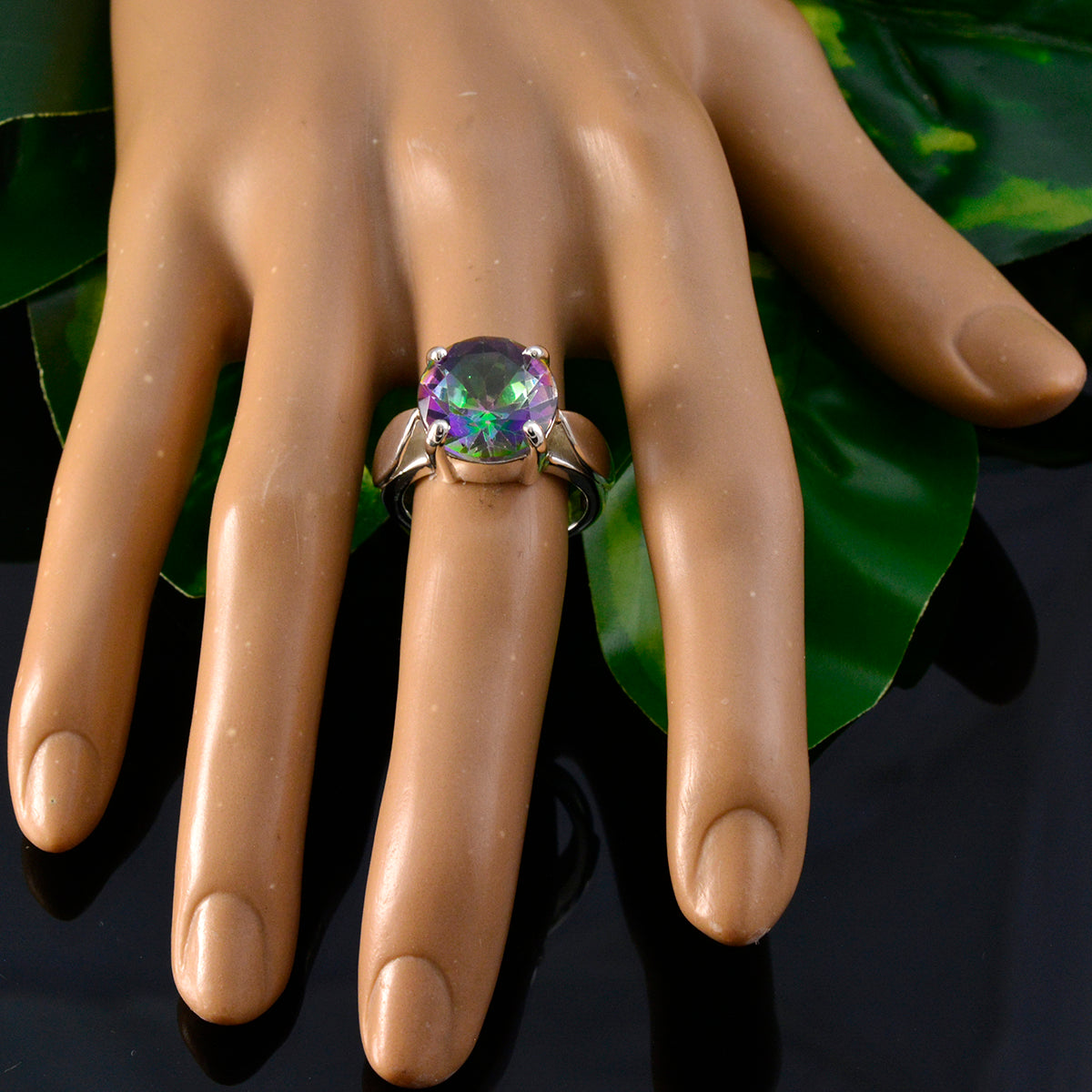 Daniela Luxurious multicolor Solitaire Ring