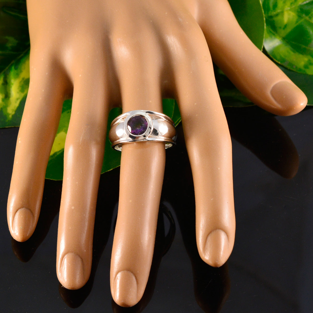 Ayesha Luxurious multicolor Solitaire Ring