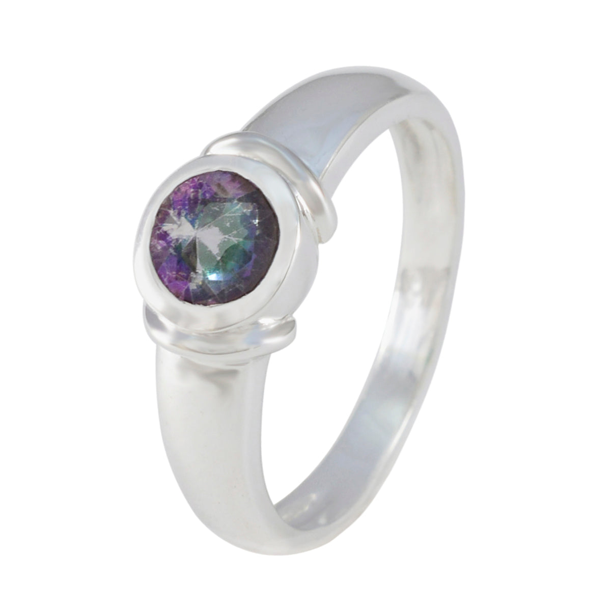 Rosa Abstract multicolor Solitaire Ring