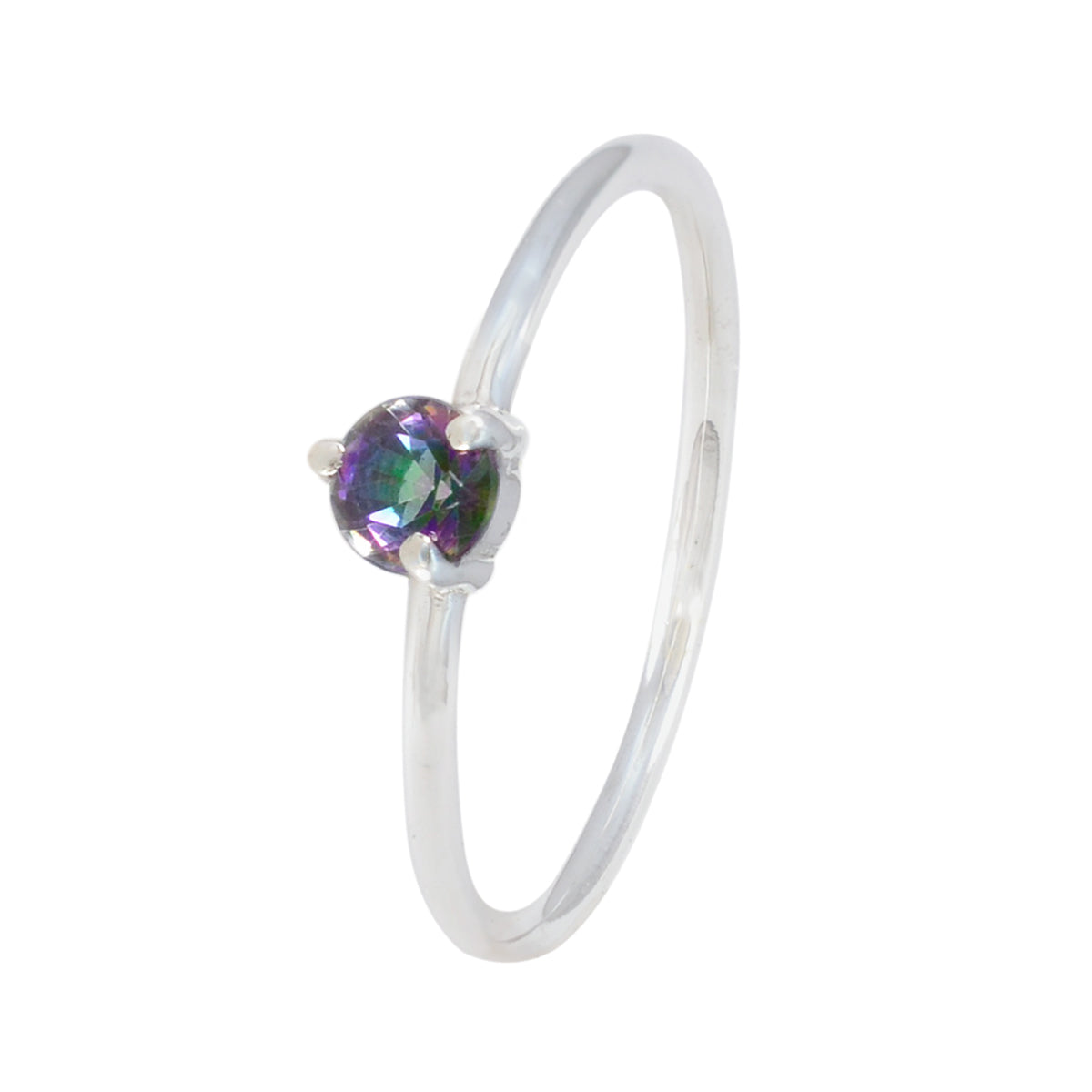 Aiko Sophisticated multicolor Solitaire Ring