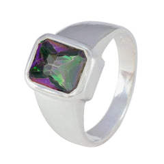 Meera Abstract multicolor Solitaire Ring
