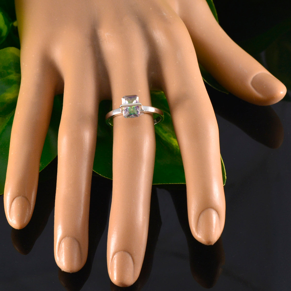 Ayaka Artisan multicolor Solitaire Ring