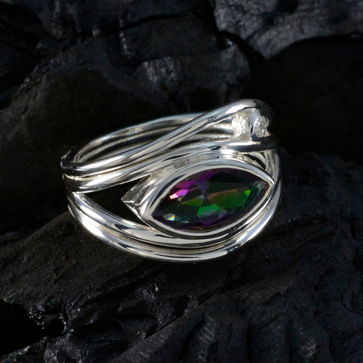 Teresa Feminine multicolor Toi et Moi Ring