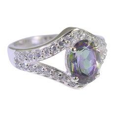 Amanda Abstract multicolor Halo Ring