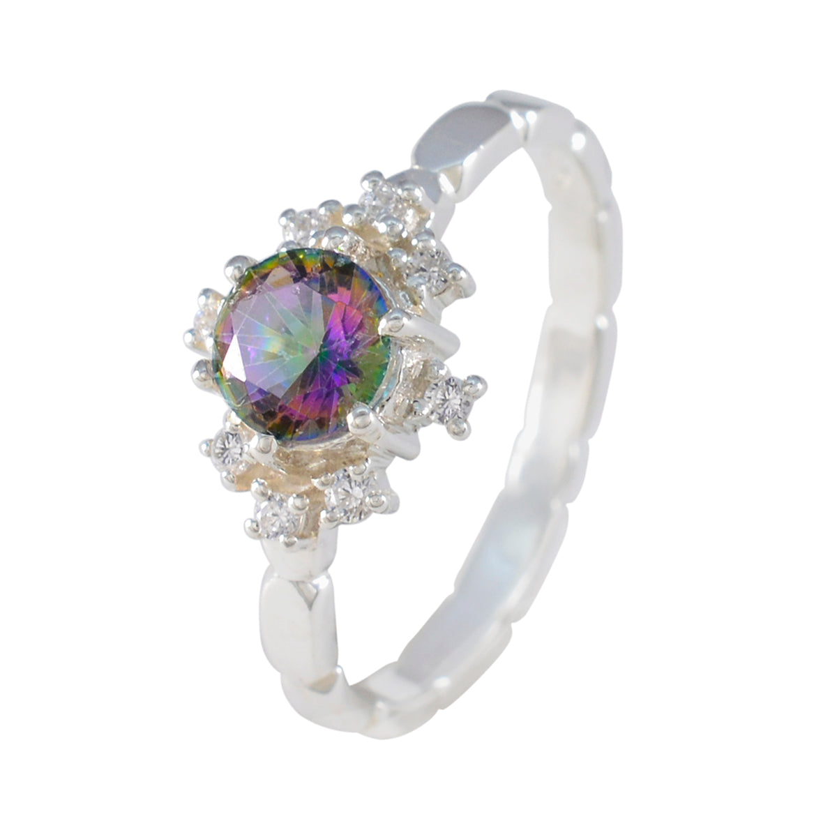 Nella Glamorous multicolor Halo Ring