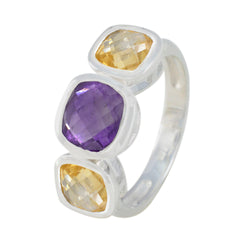 Priya Luxurious multicolor Trilogy Ring