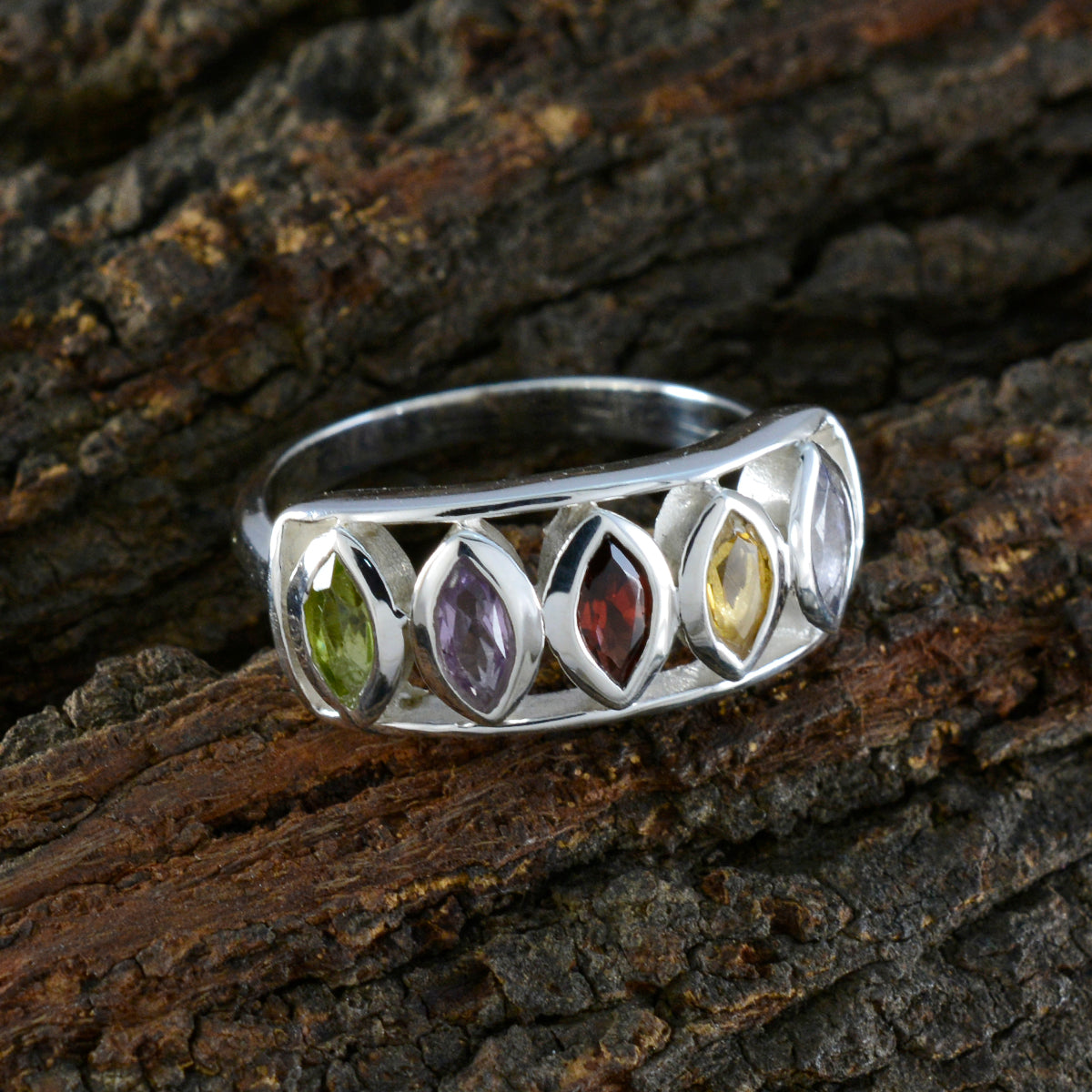 Aurora Modern multicolor Penta Ring