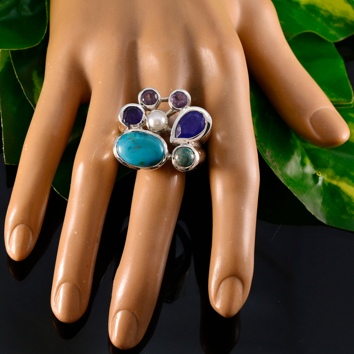 Emilia Cocktail multicolor multiple Ring