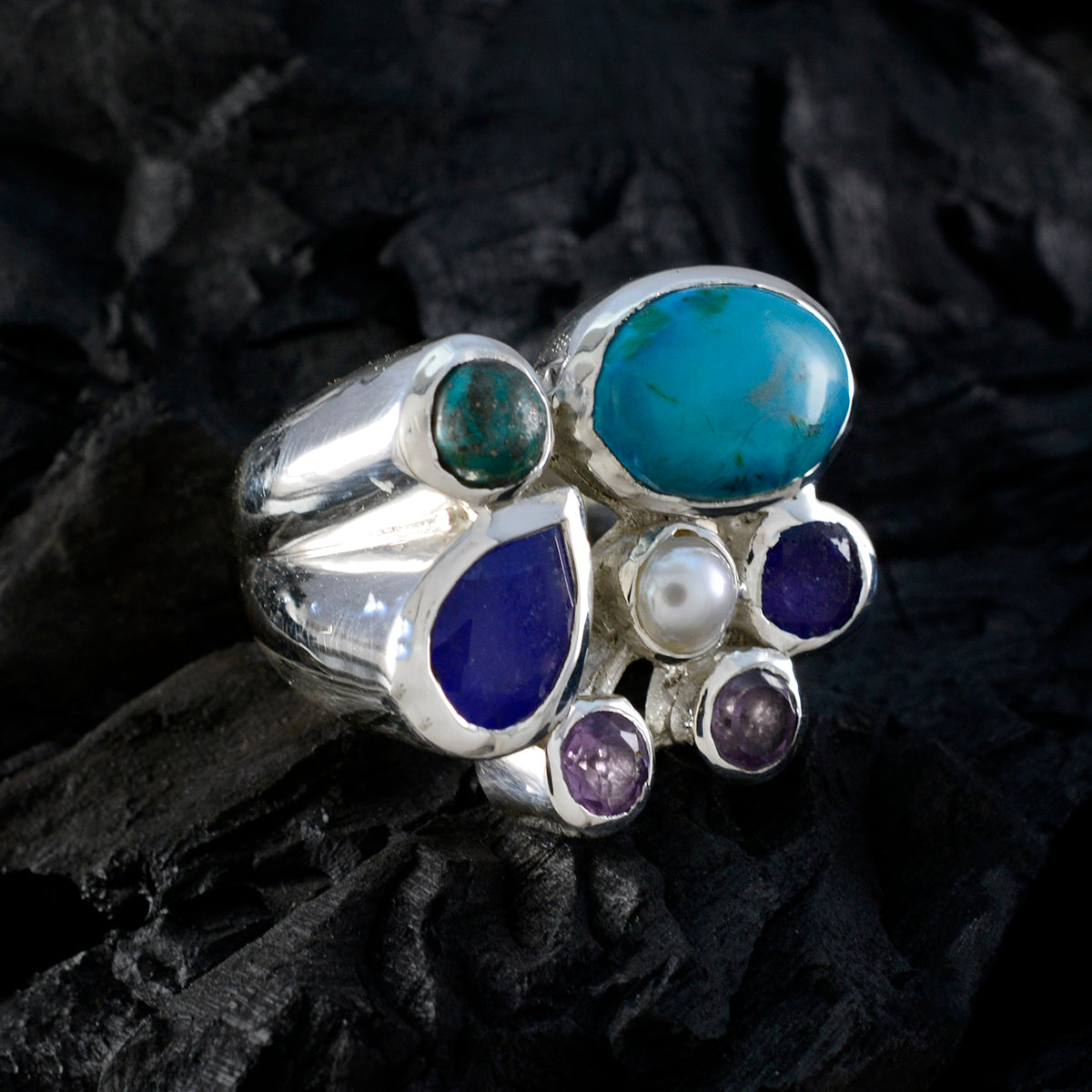 Emilia Cocktail multicolor multiple Ring