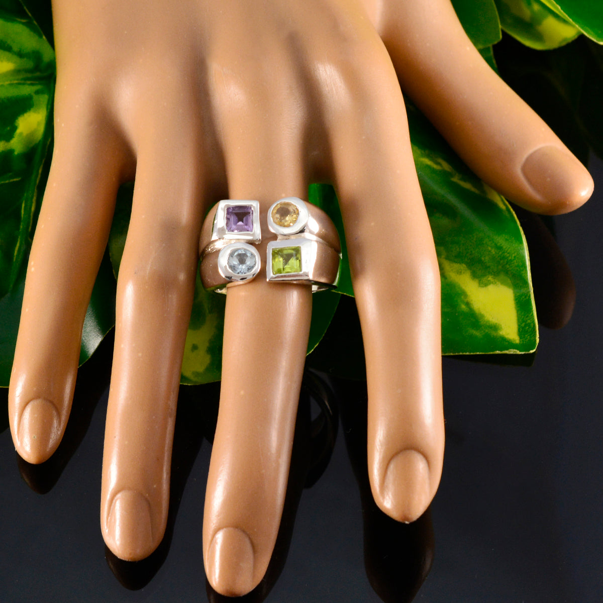 Nora Cocktail multicolor quarter Ring