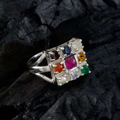Addison Ethnic multicolor navratna Ring