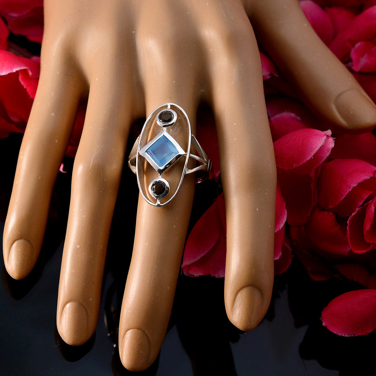 zazlle Sophisticated multicolor Trilogy Ring