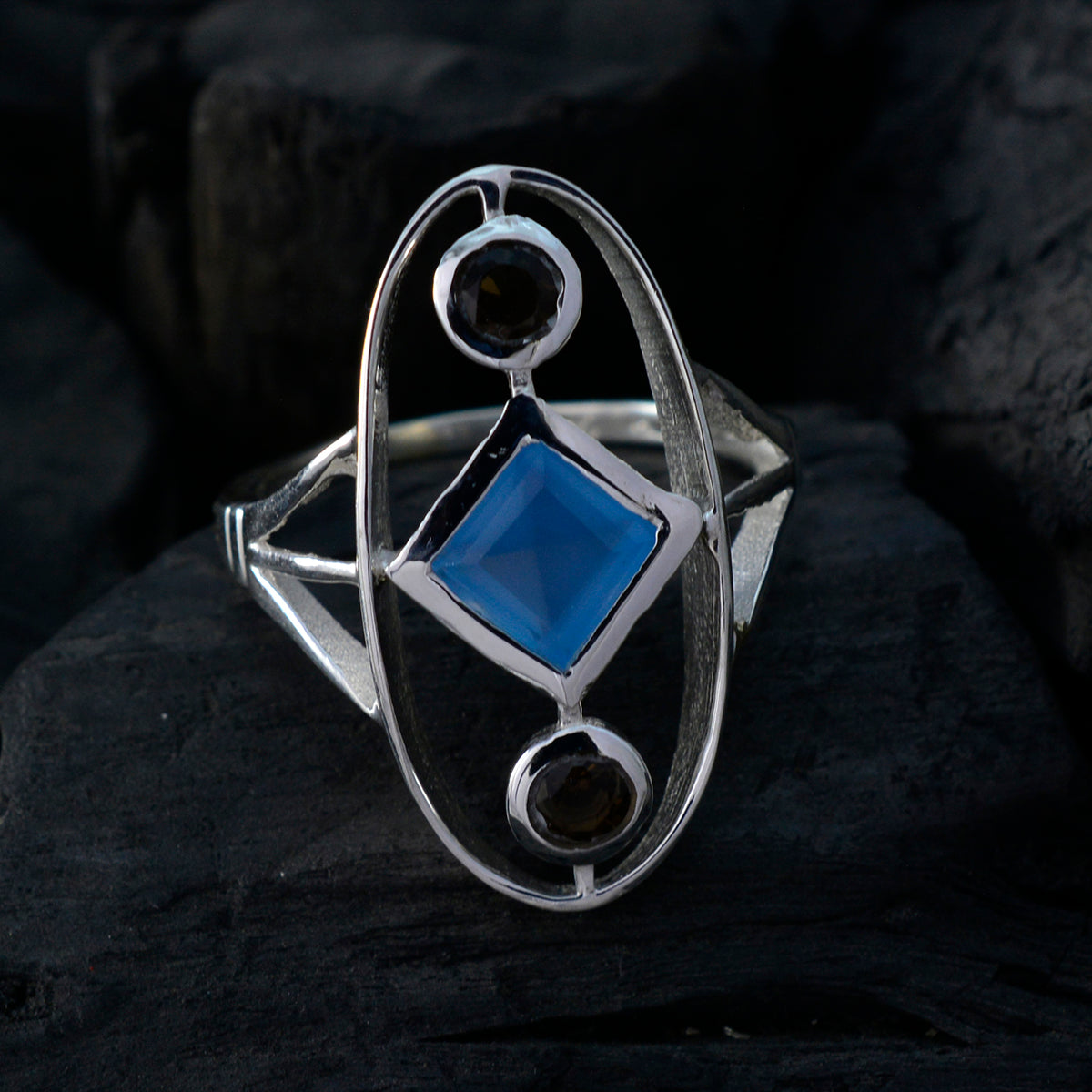 zazlle Sophisticated multicolor Trilogy Ring