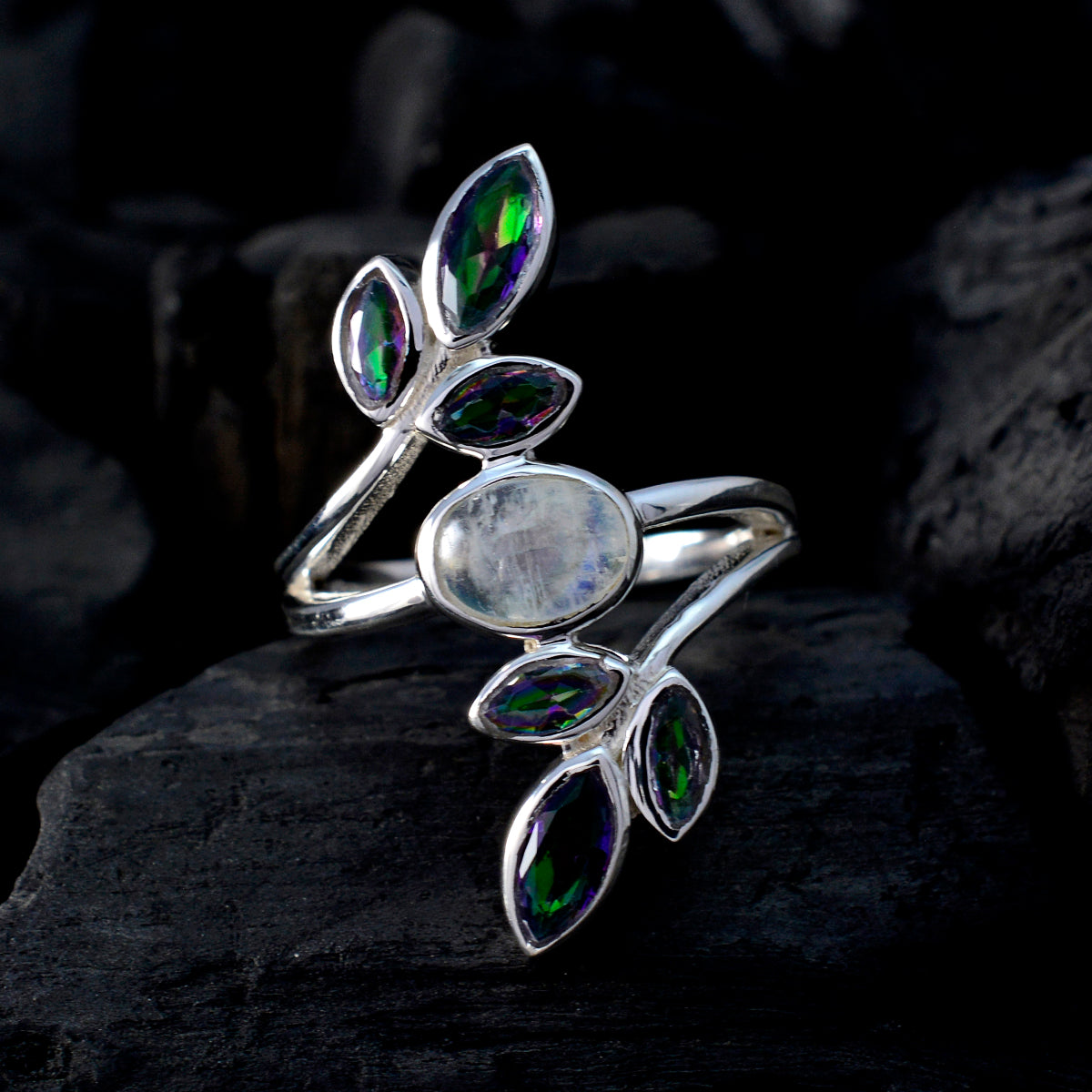 Mathilde Cocktail multicolor Hepta Ring