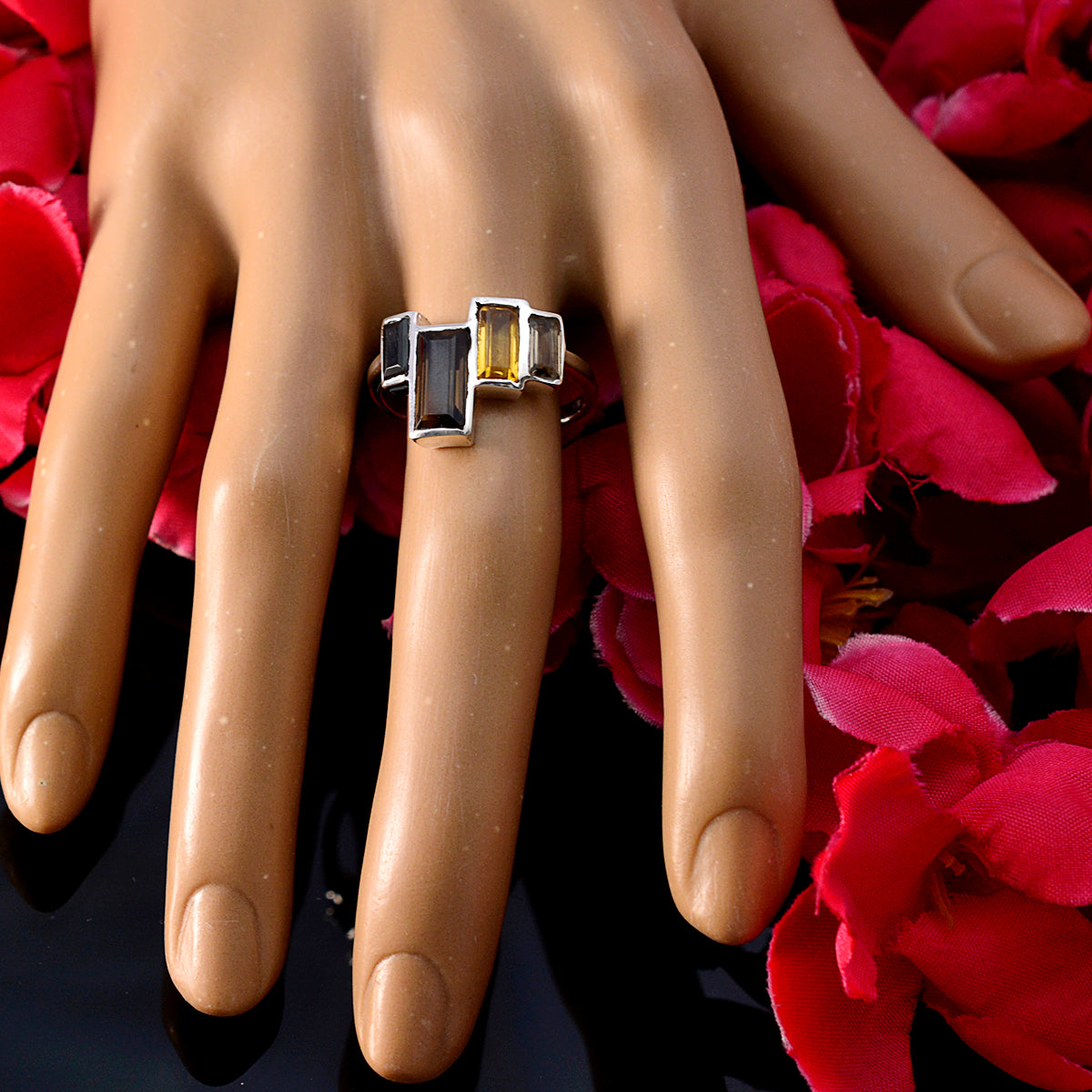 Hana Cocktail multicolor quarter Ring
