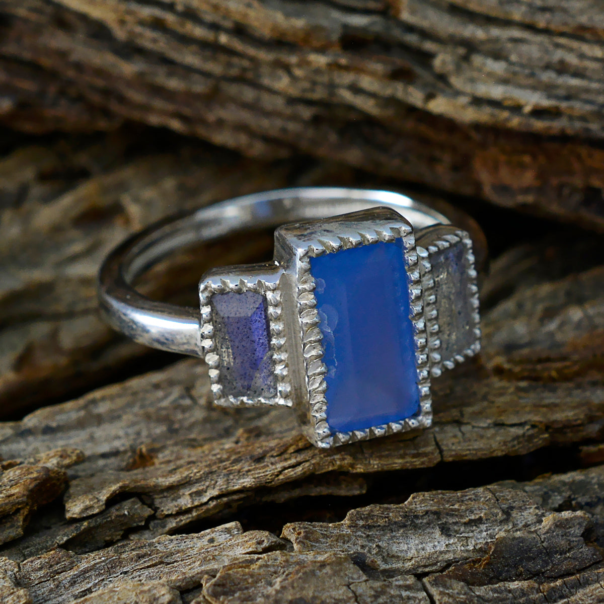 Nisa Abstract multicolor Trilogy Ring