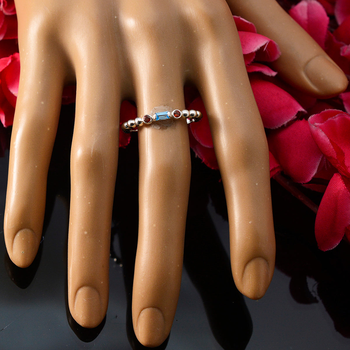 zazlle Abstract multicolor Trilogy Ring