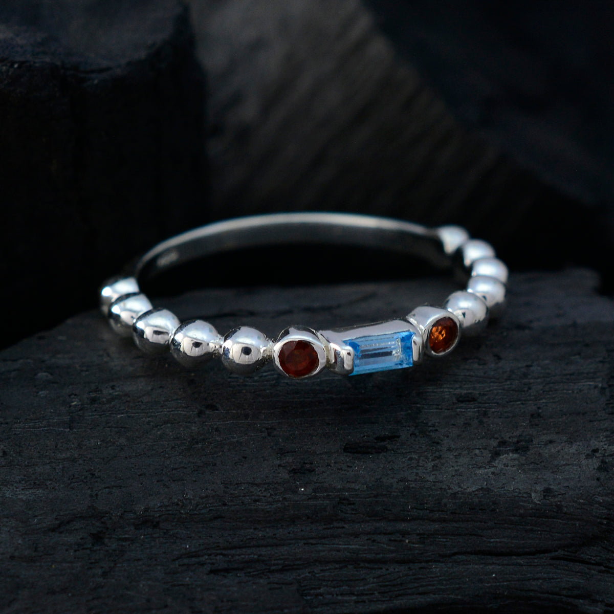zazlle Abstract multicolor Trilogy Ring