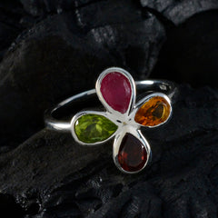 Lakshmi Floral multicolor quarter Ring