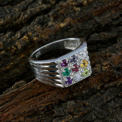 Emilia Modern multicolor navratna Ring