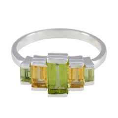 Sakura Sophisticated multicolor Penta Ring Multi Stone Multicolor