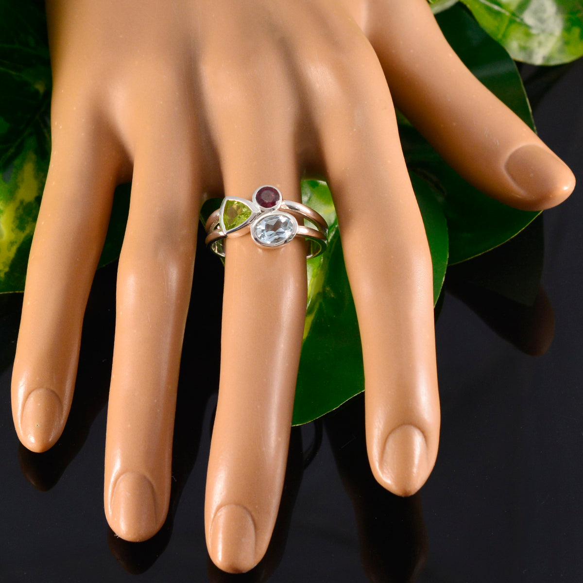 Lorena Feminine multicolor Trilogy Ring