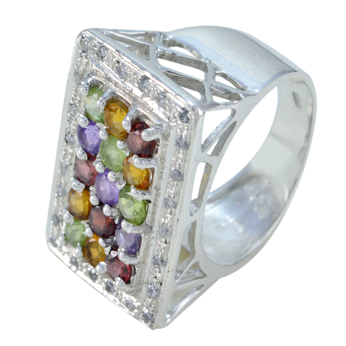 Freya Cocktail multicolor Halo Ring