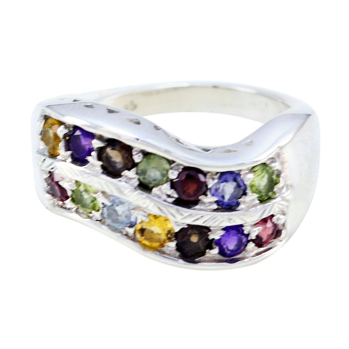 Lakshmi Boho multicolor Halo Ring