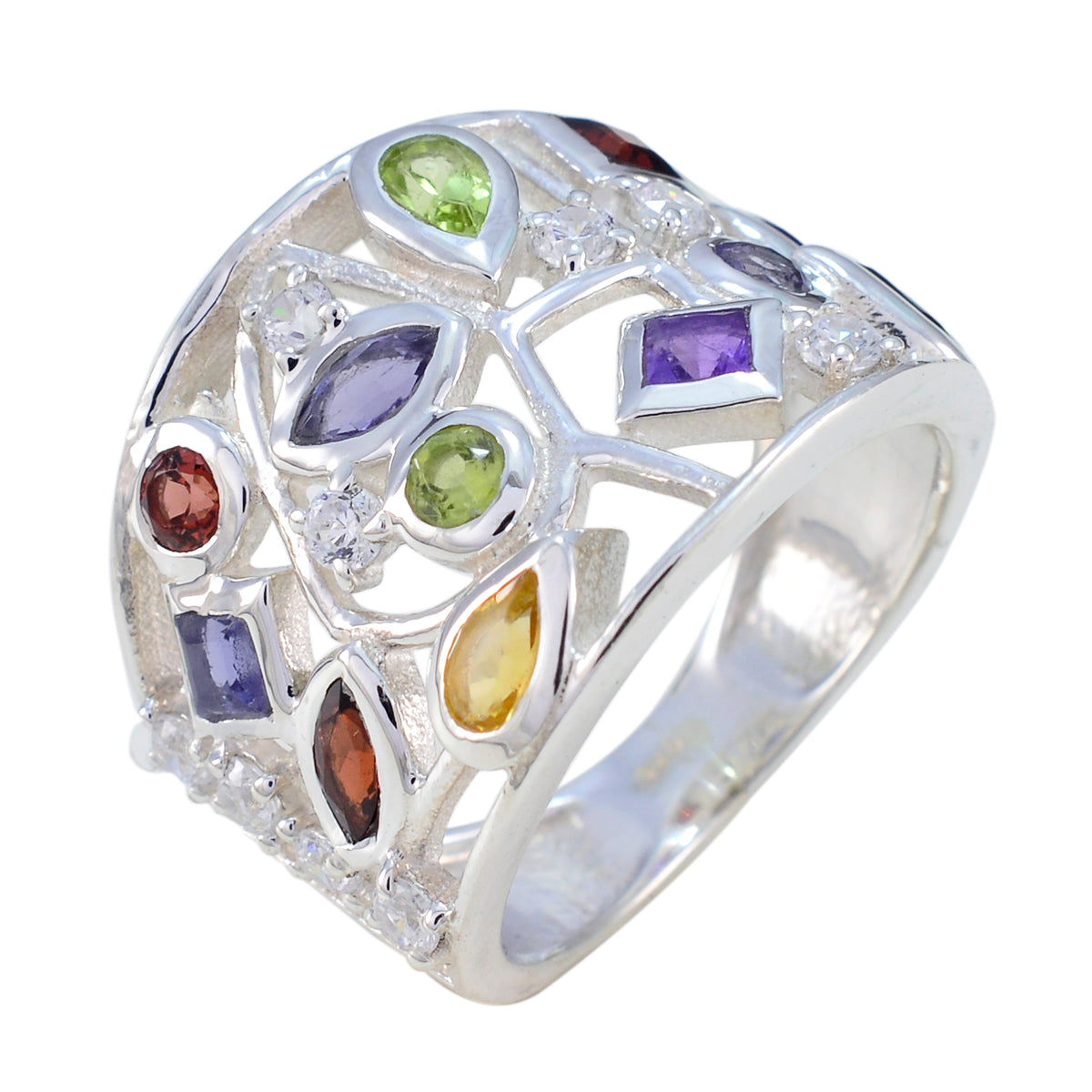Freya Cocktail multicolor multiple Ring