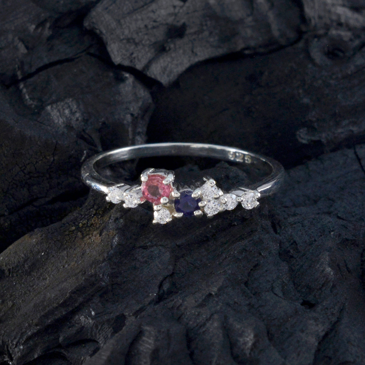 Min-seo Contemporary multicolor multiple Ring