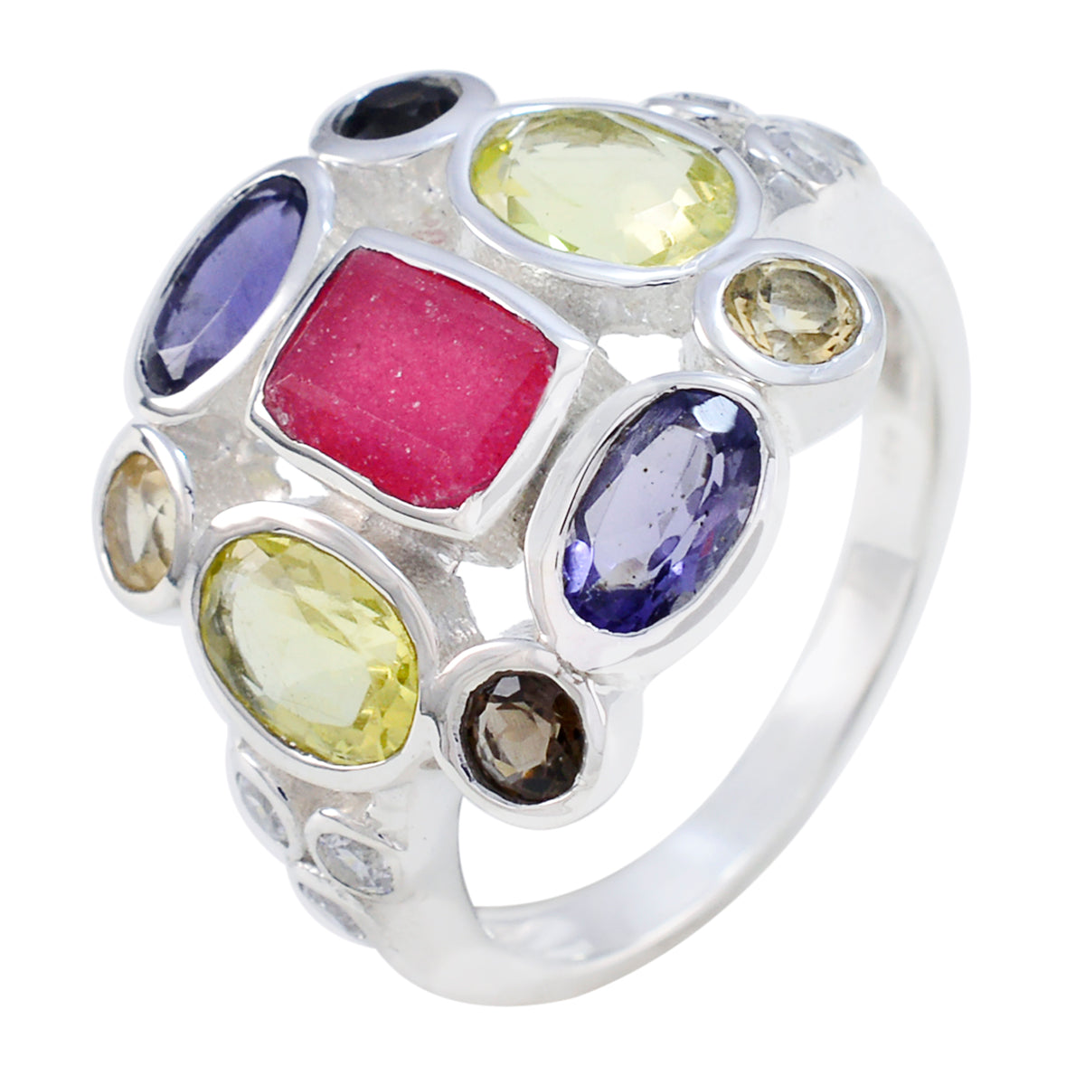 Freya Cocktail multicolor Navratna Ring