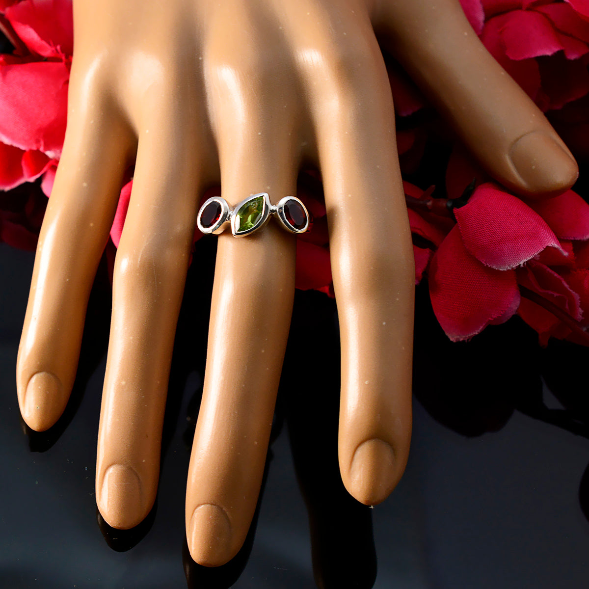 Angel Trendy multicolor Trilogy Ring