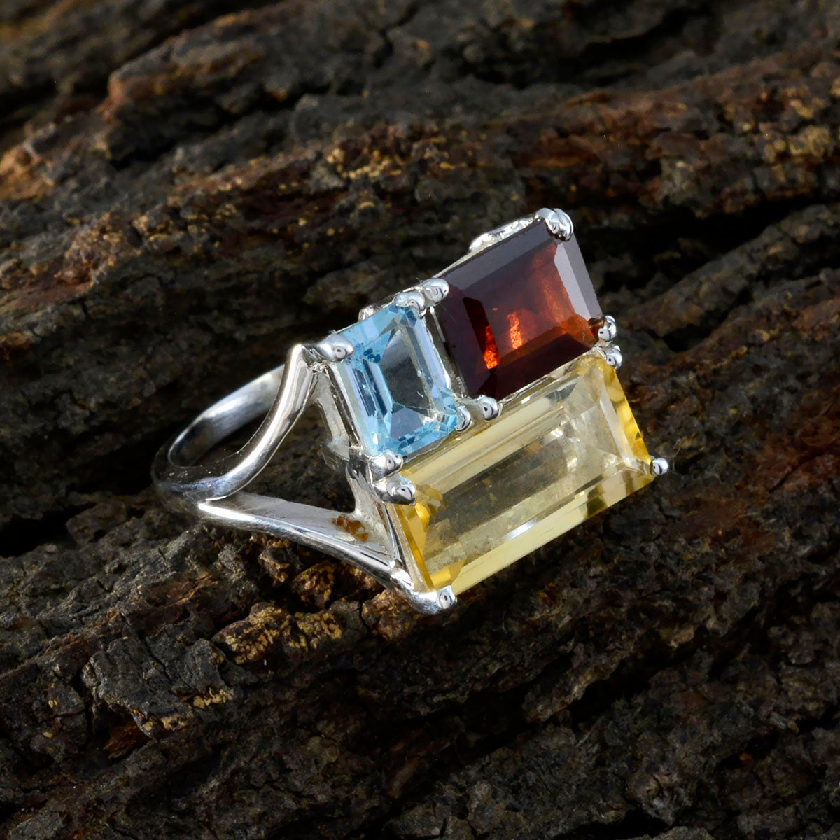 Lucy Trendy multicolor Trilogy Ring