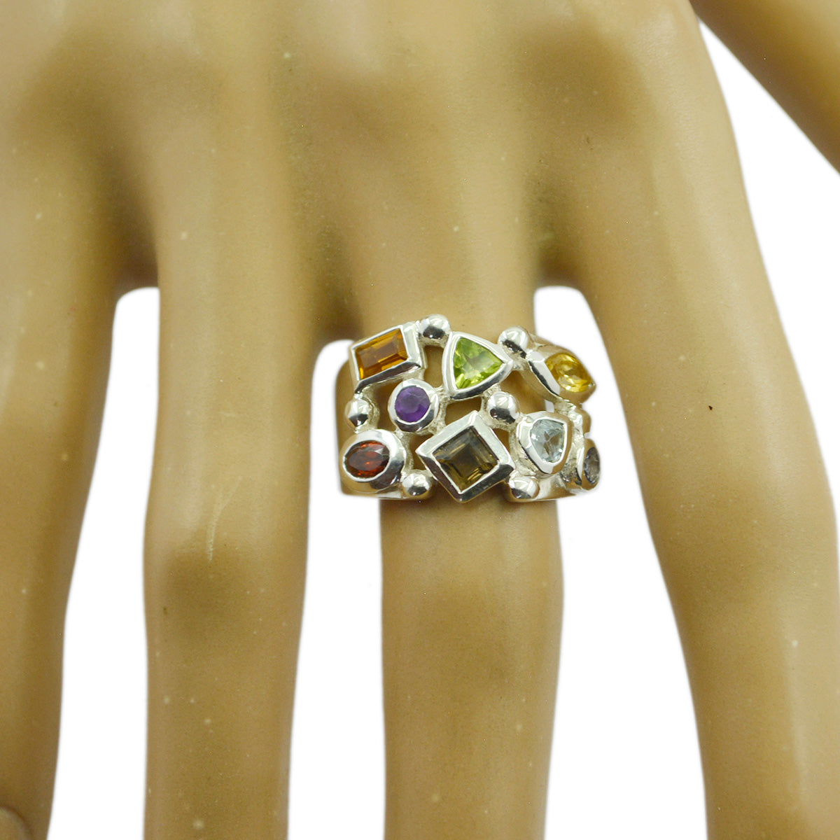 Maria Cocktail multicolor multiple Ring