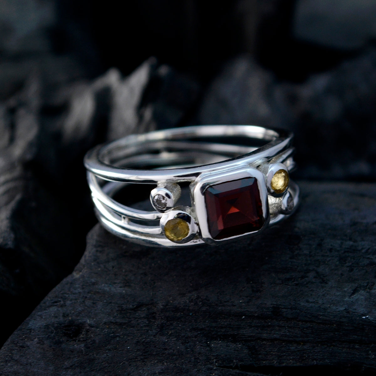 María Boho multicolor Penta Ring